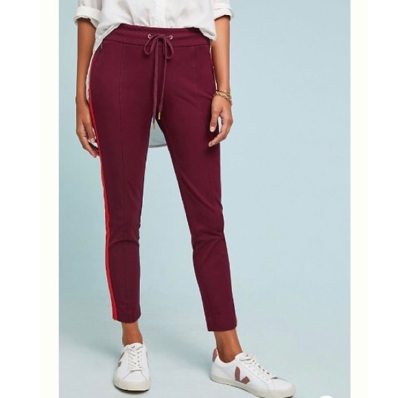 Anthropologie Essential Slim Side Stripe Pants - Picture 1 of 13